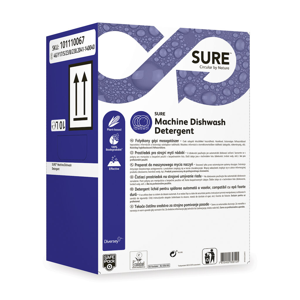 SURE Machine Dishwash Detergent 10L - Detergent do maszynowego mycia naczyń w warunkach wody twardej